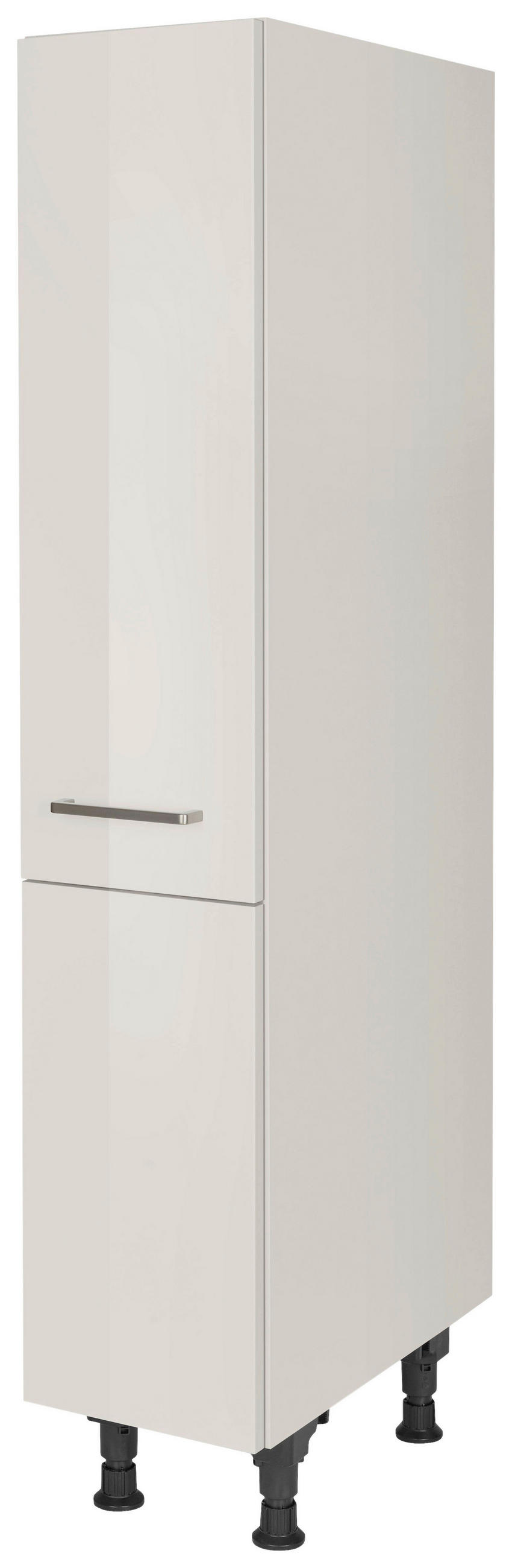 APOTHEKERSCHRANK 30/168/58 cm  in Hellgrau  - Edelstahlfarben/Hellgrau, MODERN, Holzwerkstoff/Metall (30/168/58cm) - Nobilia