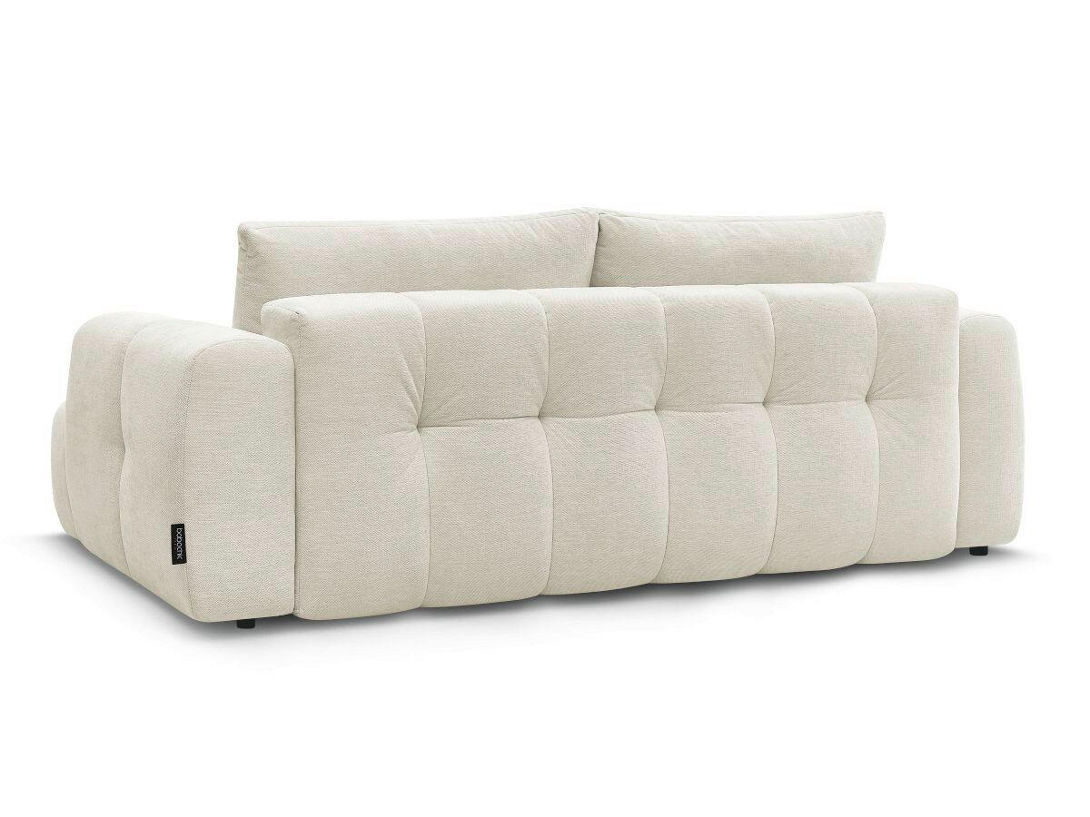 SCHLAFSOFA FUJI Leinenoptik Beige  inkl.  - Beige/Schwarz, MODERN, Kunststoff/Textil (251/113/88cm)