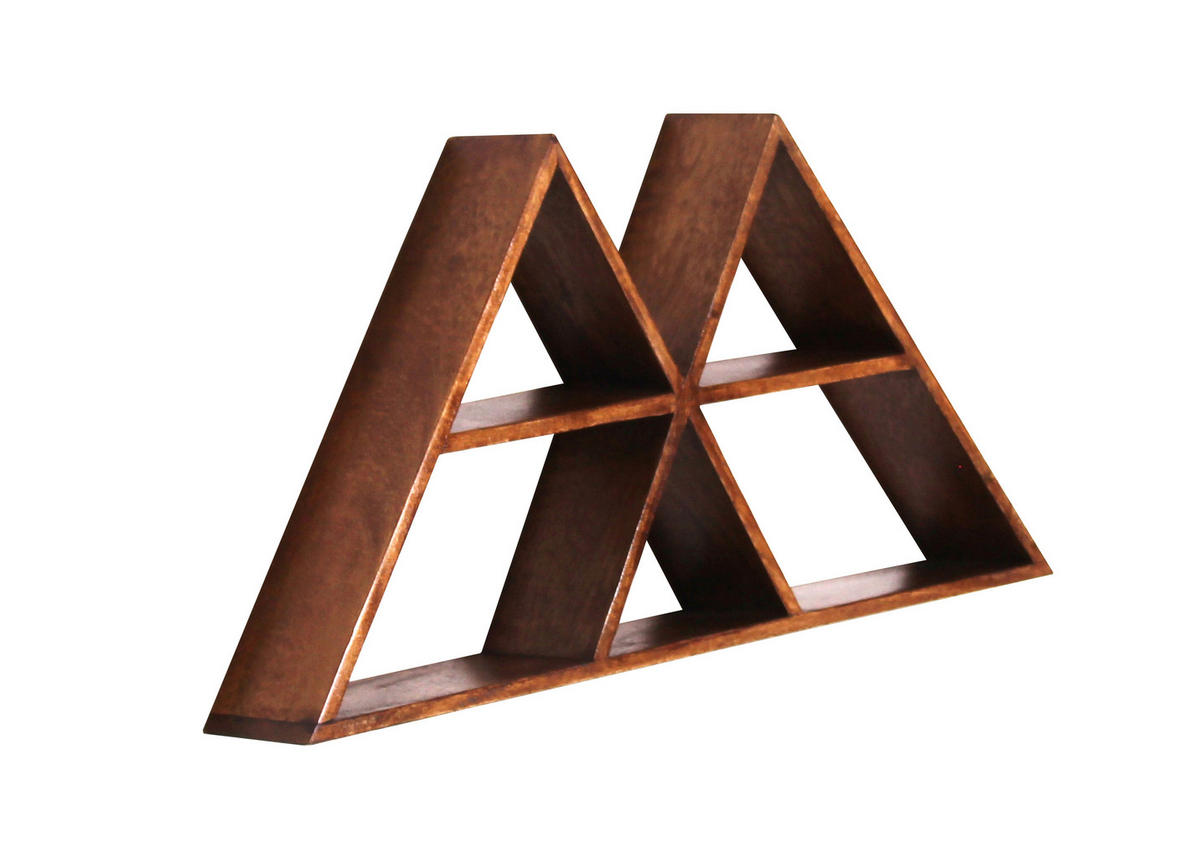 WANDREGAL  - Naturfarben, Design, Holz (70/35/10cm) - Livetastic