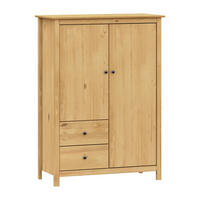 KOMMODE , 99/137/45 cm, 2 Schublade(n)  - Messingfarben/Naturfarben, Basics, Holz/Metall (99/137/45cm) - Livetastic