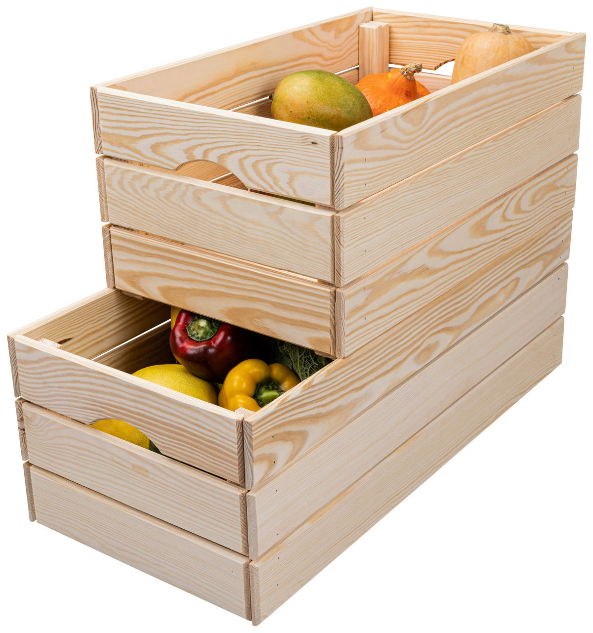 DEKOKISTE - Naturfarben/Kieferfarben, Design, Holz (51/23/31cm) - Livetastic