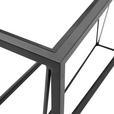 KONSOLENTISCH Grau, Schwarz  - Schwarz/Grau, Trend, Glas/Metall (100/30/80cm) - Xora