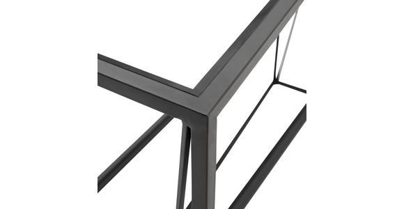 KONSOLENTISCH Grau, Schwarz - Schwarz/Grau, Trend, Glas/Metall (100/30/80cm) - Xora