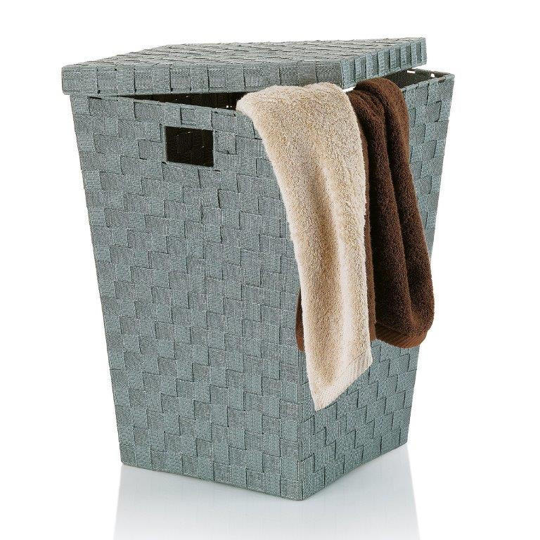 KOŠARA ZA RUBLJE 40/40/52 cm - crna, Konvencionalno, plastika (40/40/52cm) - Kela