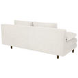 SCHLAFSOFA Lia in Webstoff Creme  - Creme/Schwarz, Design, Textil/Metall (197/84/92,5cm) - Hom`in