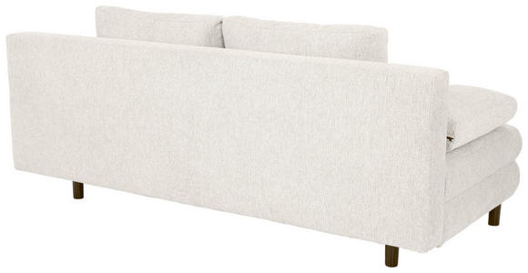 SCHLAFSOFA Lia in Webstoff Creme  - Creme/Schwarz, Design, Textil/Metall (197/84/92,5cm) - Hom`in