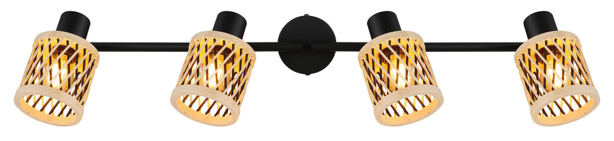 STRAHLER Mali 70/8,5/19 cm  - Schwarz/Naturfarben, Natur, Holz/Metall (70/8,5/19cm) - Globo