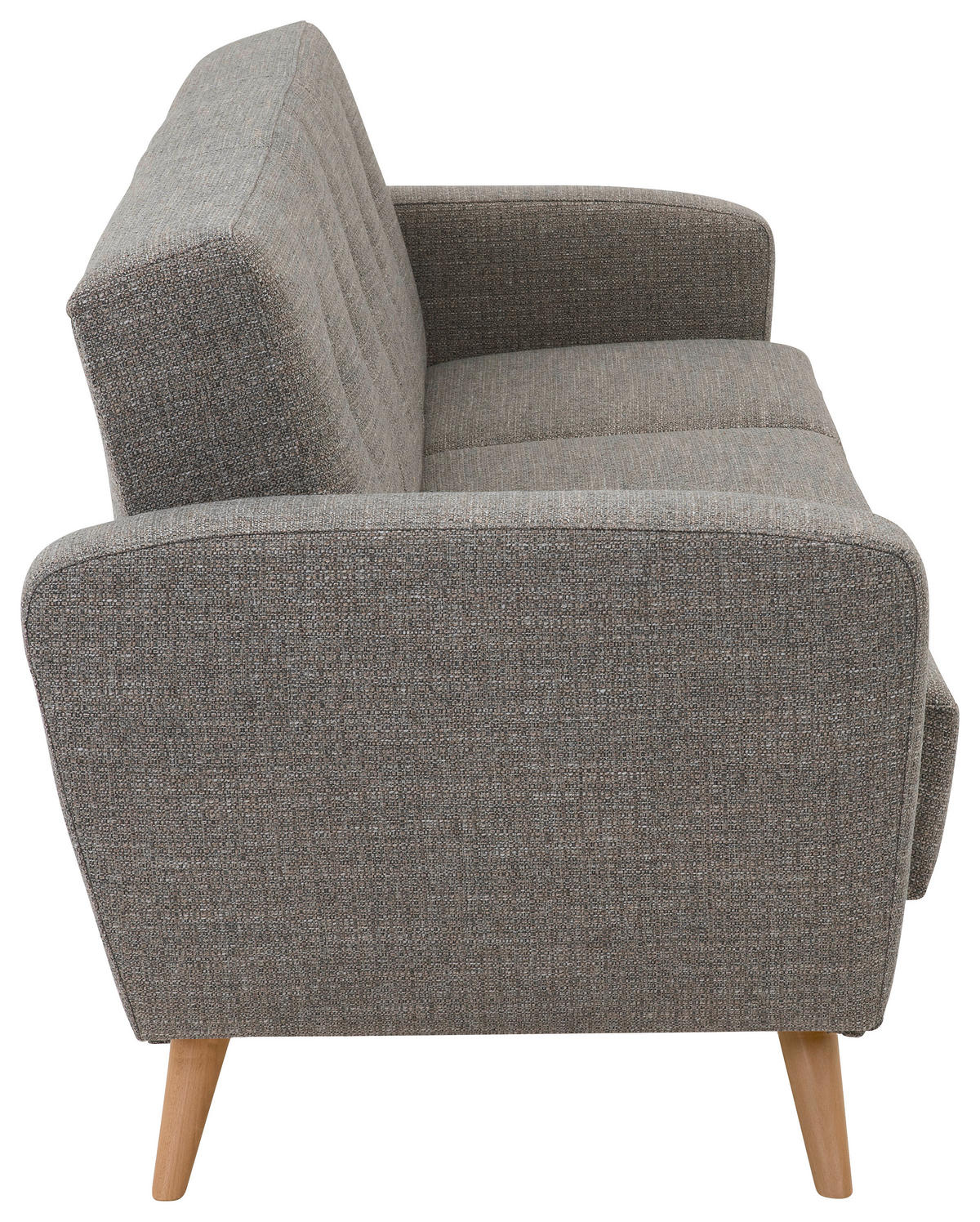 SCHLAFSOFA in Textil Grau  - Naturfarben/Grau, Design, Holz/Textil (230/85/82cm) - Max Winzer