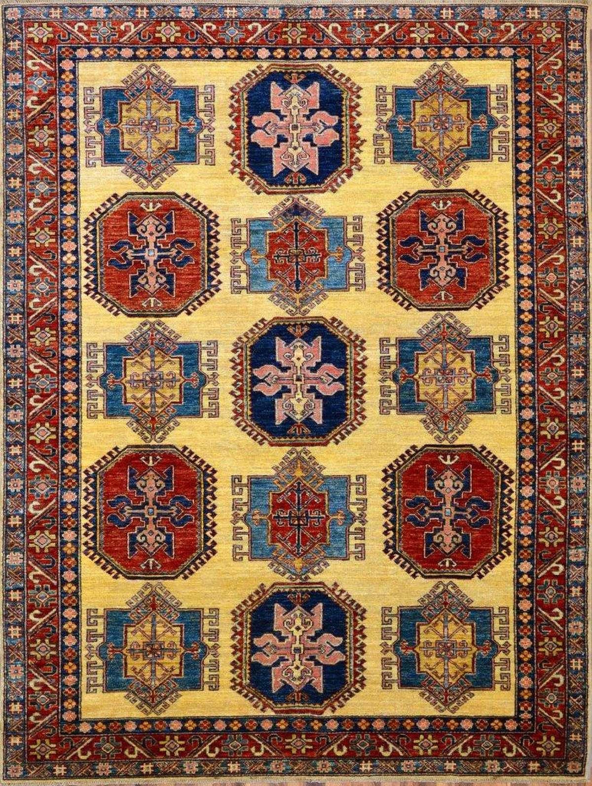 ORIENTALISK MATTA 100/160 cm Kazak Exklusiv  - beige, Lifestyle, textil (100/160cm) - Cazaris