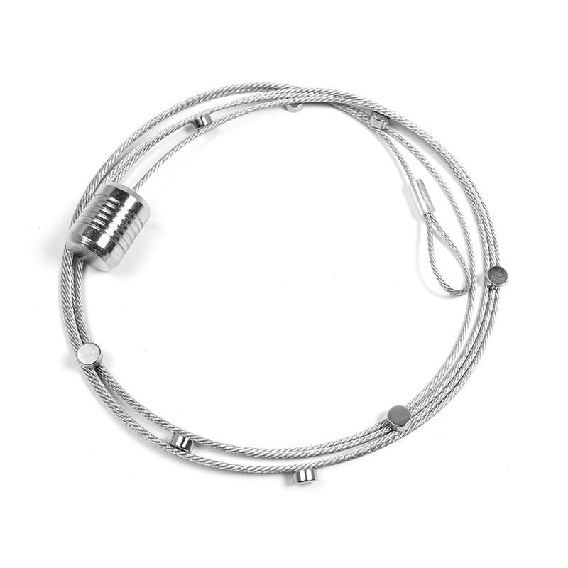 MAGNETSET  - Silberfarben, Basics, Metall (150cm)