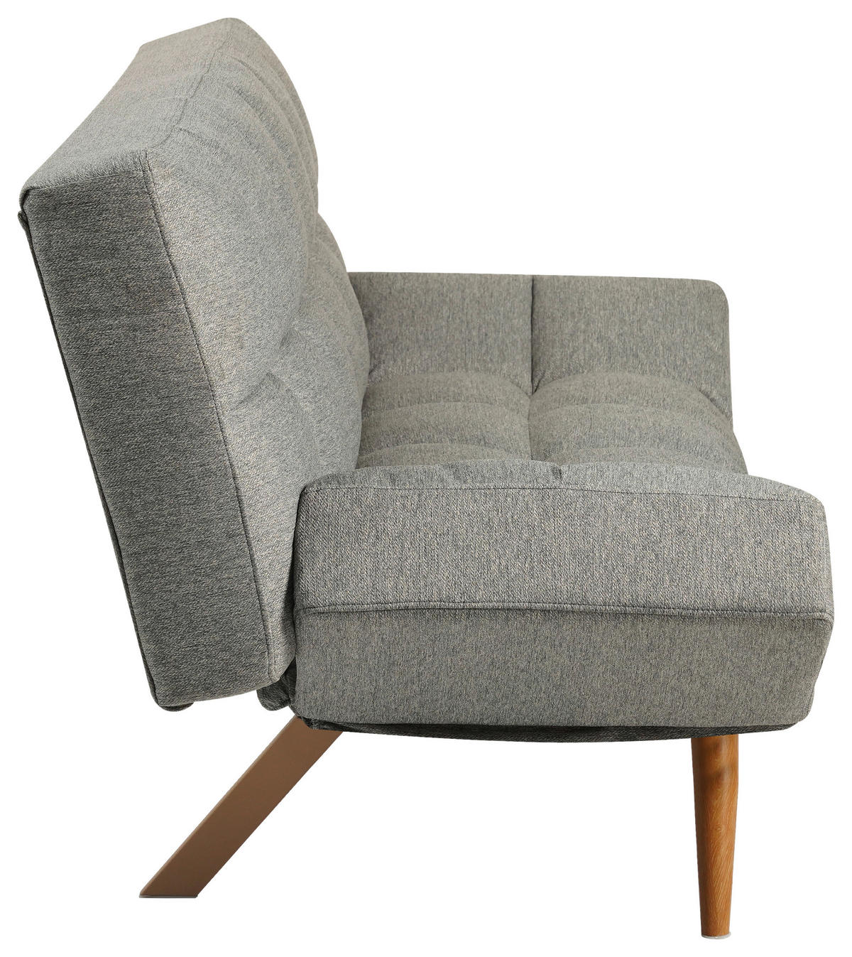 KANAPÉÁGY textil világosszürke  - világosszürke/natúr színű, Design, textil/fém (182/87/82cm) - Livetastic
