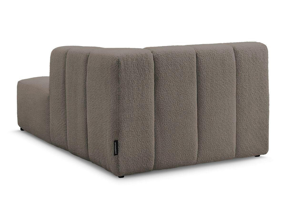 SOFAELEMENT ANNECY Bouclé Taupe  - Taupe/Schwarz, MODERN, Kunststoff/Textil (120/72/170cm)