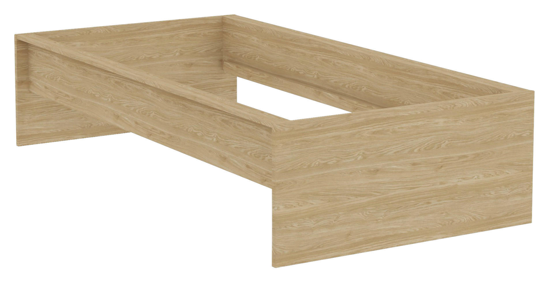 POSTEĽNÝ RÁM, 90/200 cm - farba duba, Konventionell, kompozitné drevo (90/200cm) - Hom`in