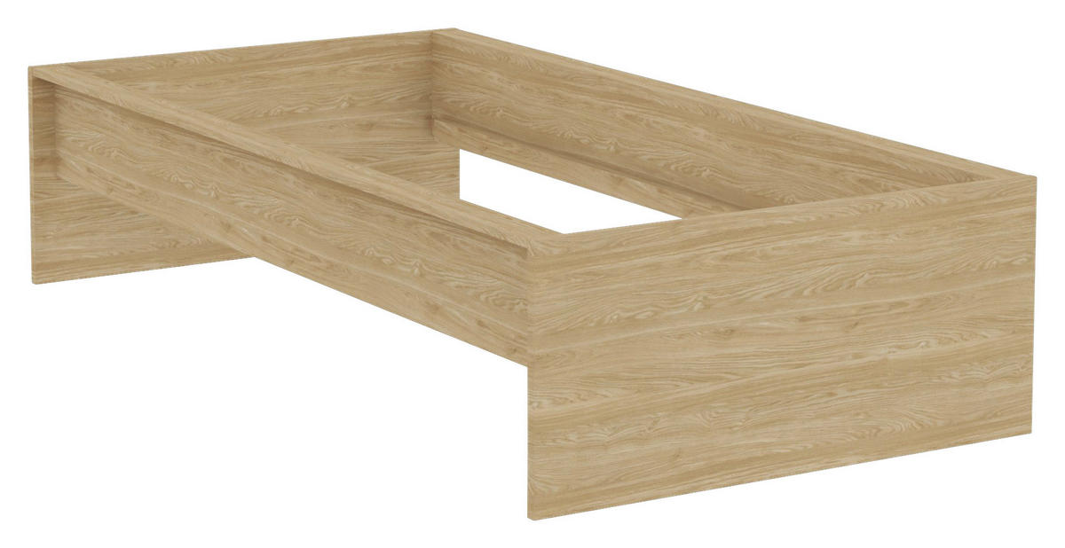 BETTRAHMEN 90/200 cm Eichefarben  - Eichefarben, KONVENTIONELL (90/200cm) - Hom`in