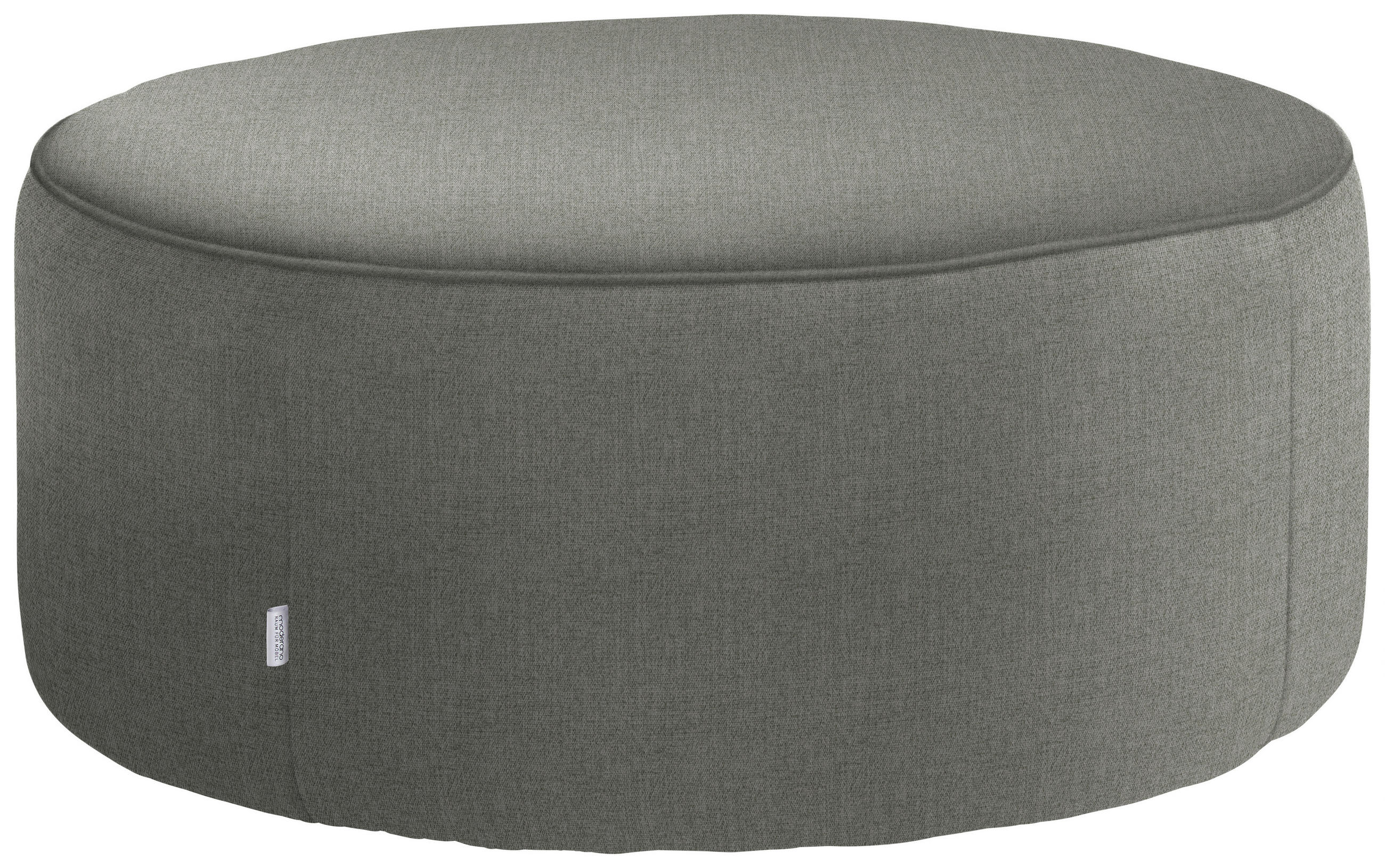 HOCKER in Textil Hellgrau  - Hellgrau, Design, Textil (80/33/80cm) - Belluti