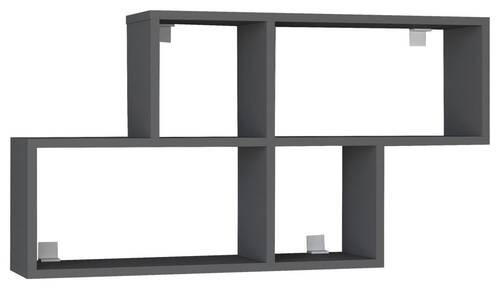 VÄGGHYLLPLAN 100/53/20 cm  - antracit, Modern, trämaterial (100/53/20cm) - MID.YOU