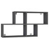 WANDREGAL Anthrazit  - Anthrazit, MODERN, Holzwerkstoff (100/53/20cm) - MID.YOU