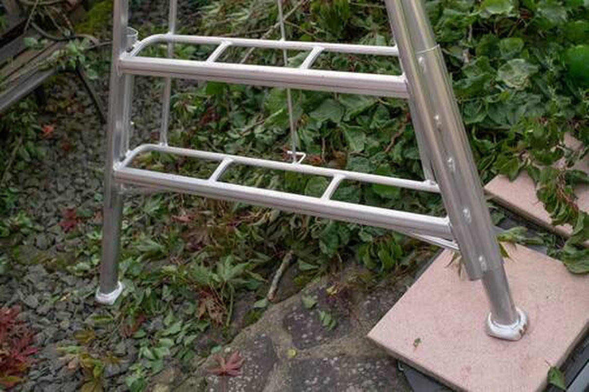 LEITER - Silberfarben, Basics, Metall (210/270/127cm) - Ambia Garden