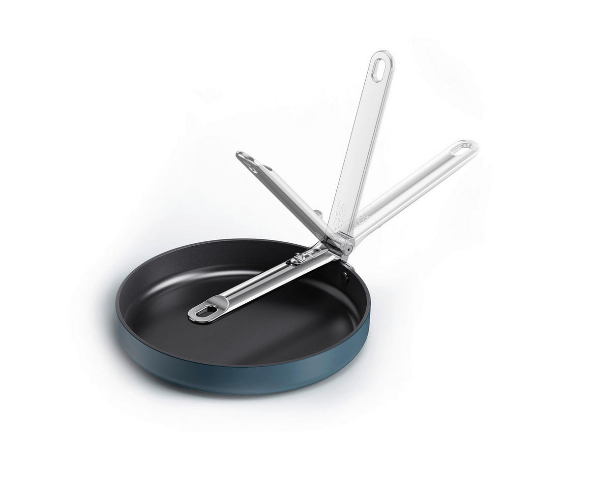 BRATPFANNE Space Keramikbeschichtung  - Blau, Basics, Glas/Metall (24/9,06cm) - Joseph Joseph