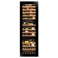 WEINKÜHLSCHRANK AVI178PLATINUM  - Schwarz, Basics, Glas/Holz (59,0/178,3/56,6cm)