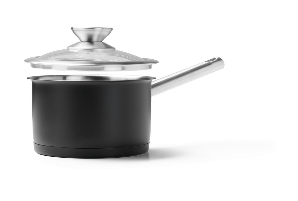 SET ŠERPI 4 dela  - prozirna/crna, Osnovno, staklo/metal - Homeware Profession.