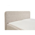 POLSTERBETT gepolstertes Kopfteil, Lattenrost, Bettkasten Beige 160/200 cm  - Eichefarben/Birkefarben, Design, Holz/Textil (160/200cm) - Xora