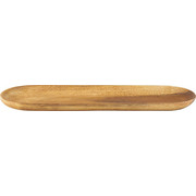 BAGUETTESCHNEIDEBRETT - Akaziefarben, Basics, Holz (40/14/2,5cm) - Homeware