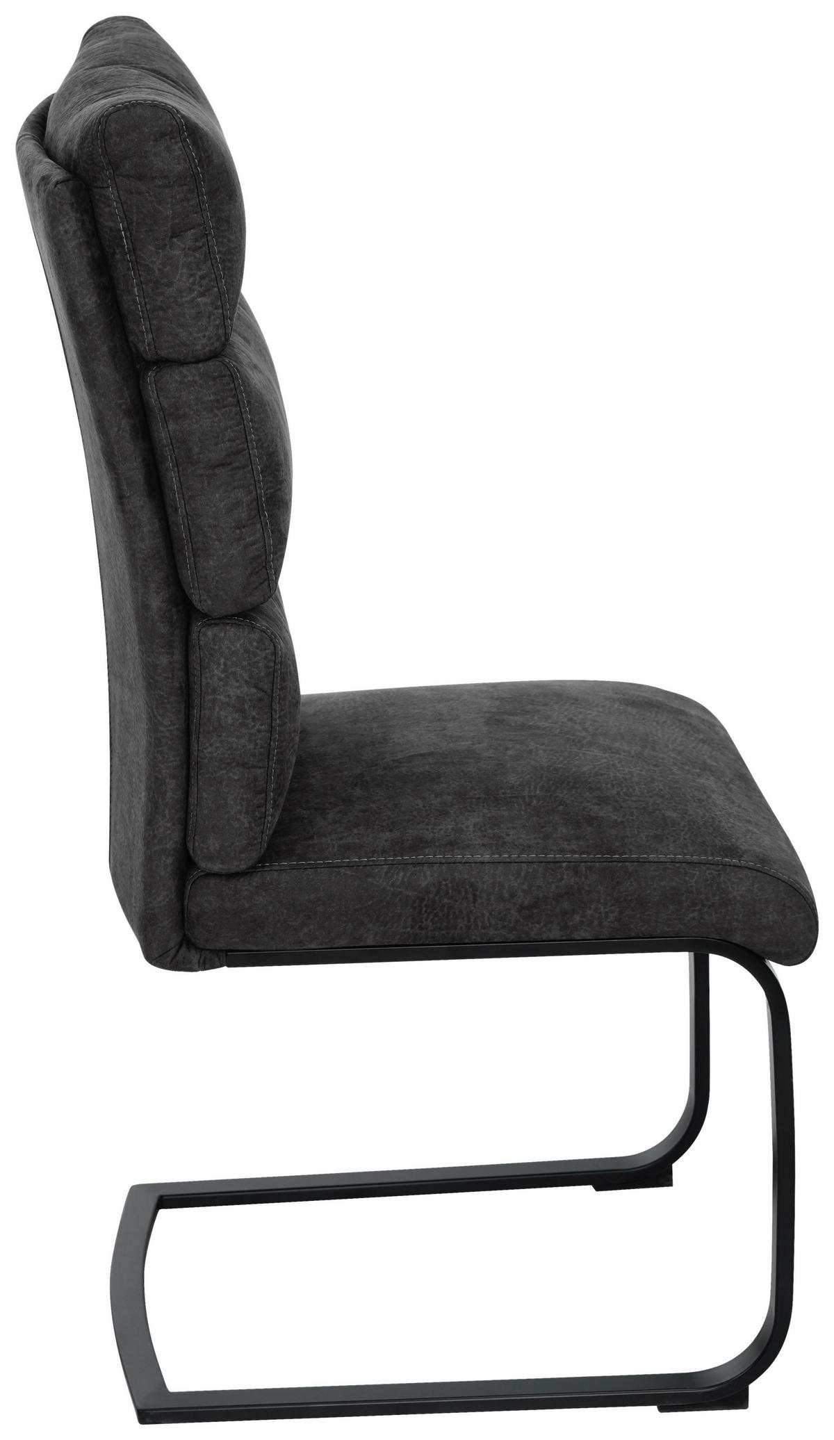 SCHWINGSTUHL  Stoffauswahl Webstoff  - Anthrazit/Schwarz, Design, Textil/Metall (47/106/63cm) - Novel