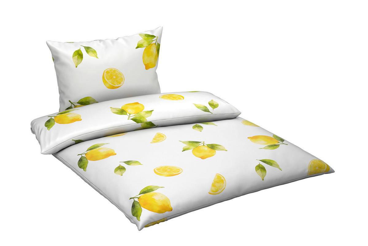 BETTWÄSCHE Satin 140/200 cm  - Gelb, Trend, Textil (140/200cm) - Esposa