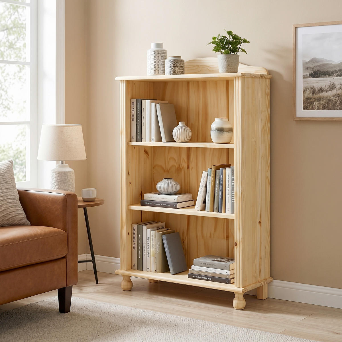 REGAL  77/116/30 cm Naturfarben  - Naturfarben, Design, Holz (77/116/30cm) - MID.YOU