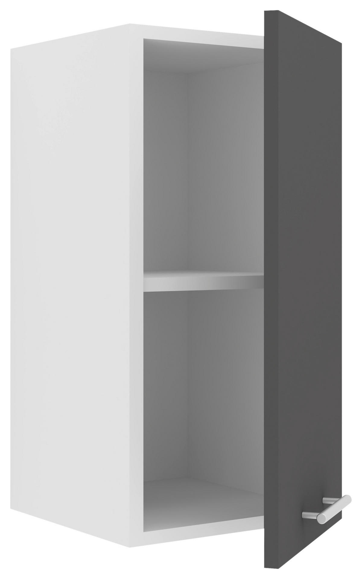 KÜCHENOBERSCHRANK 30/60/31 cm  in Anthrazit, Weiß  - Anthrazit/Alufarben, KONVENTIONELL, Holzwerkstoff/Metall (30/60/31cm) - MID.YOU