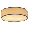 DECKENLEUCHTE VARIOS 38/10 cm   - Weiß/Grau, Design, Kunststoff/Metall (38/10cm) - Globo