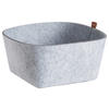 UNIVERSALKORB  - Hellgrau, Basics, Textil (22/22/12cm) - Justinus