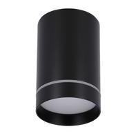 DECKENLEUCHTE Tuba 7.9/8.8/7.9 cm   - Schwarz, Design, Metall (7.9/8.8/7.9cm)