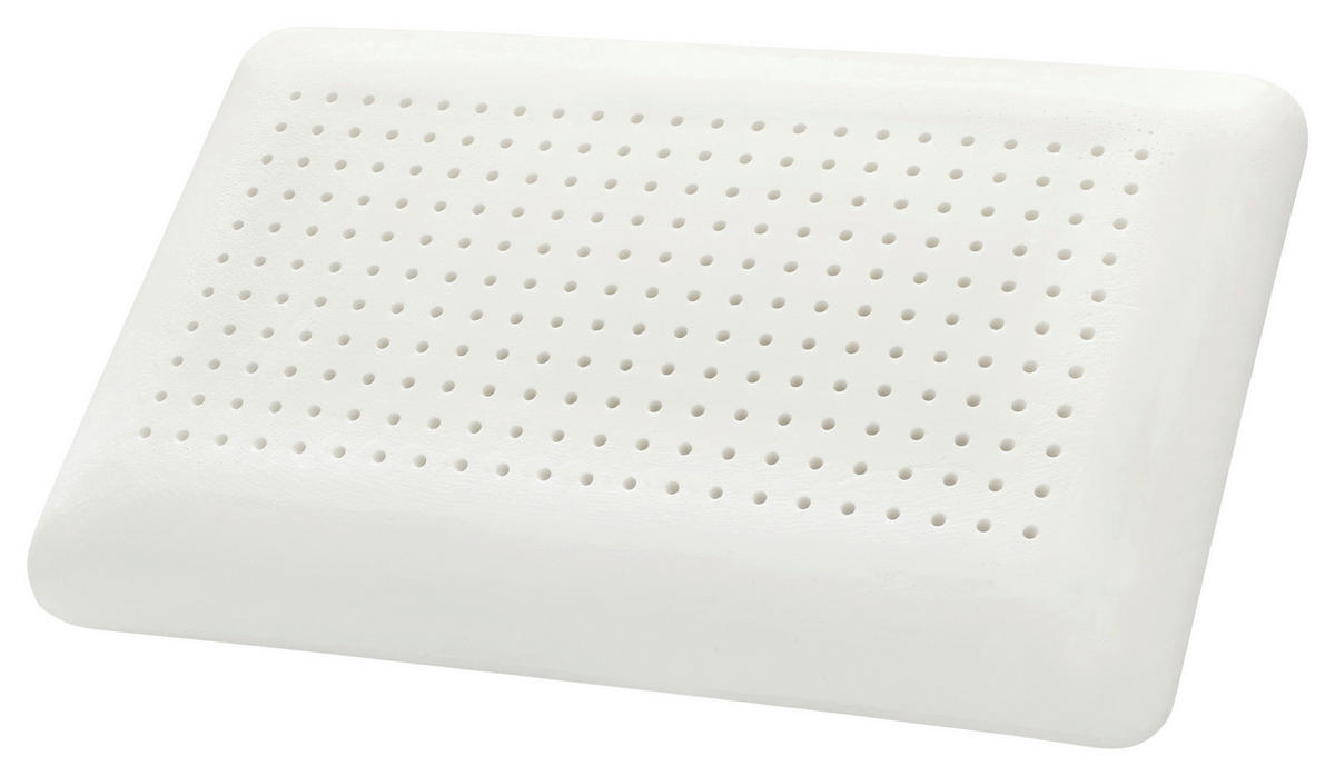 OPORNÝ ŠIJOVÝ VANKÚŠ 60/40/8 cm - biela, Basics, textil (60/40/8cm) - Sleeptex
