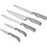 MESSERBLOCK Edelstahl 6-teilig - Naturfarben, Basics, Holz/Metall - JUSTINUS