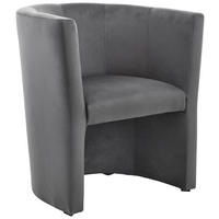 FOTEL - fekete/antracit, Design, műanyag/textil (68/76/60cm) - Carryhome