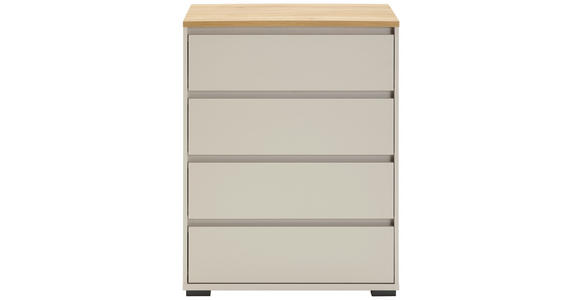 KOMMODE  in 80/103/48 cm  - Kaschmir/Anthrazit, Design, Holzwerkstoff/Kunststoff (80/103/48cm) - Carryhome