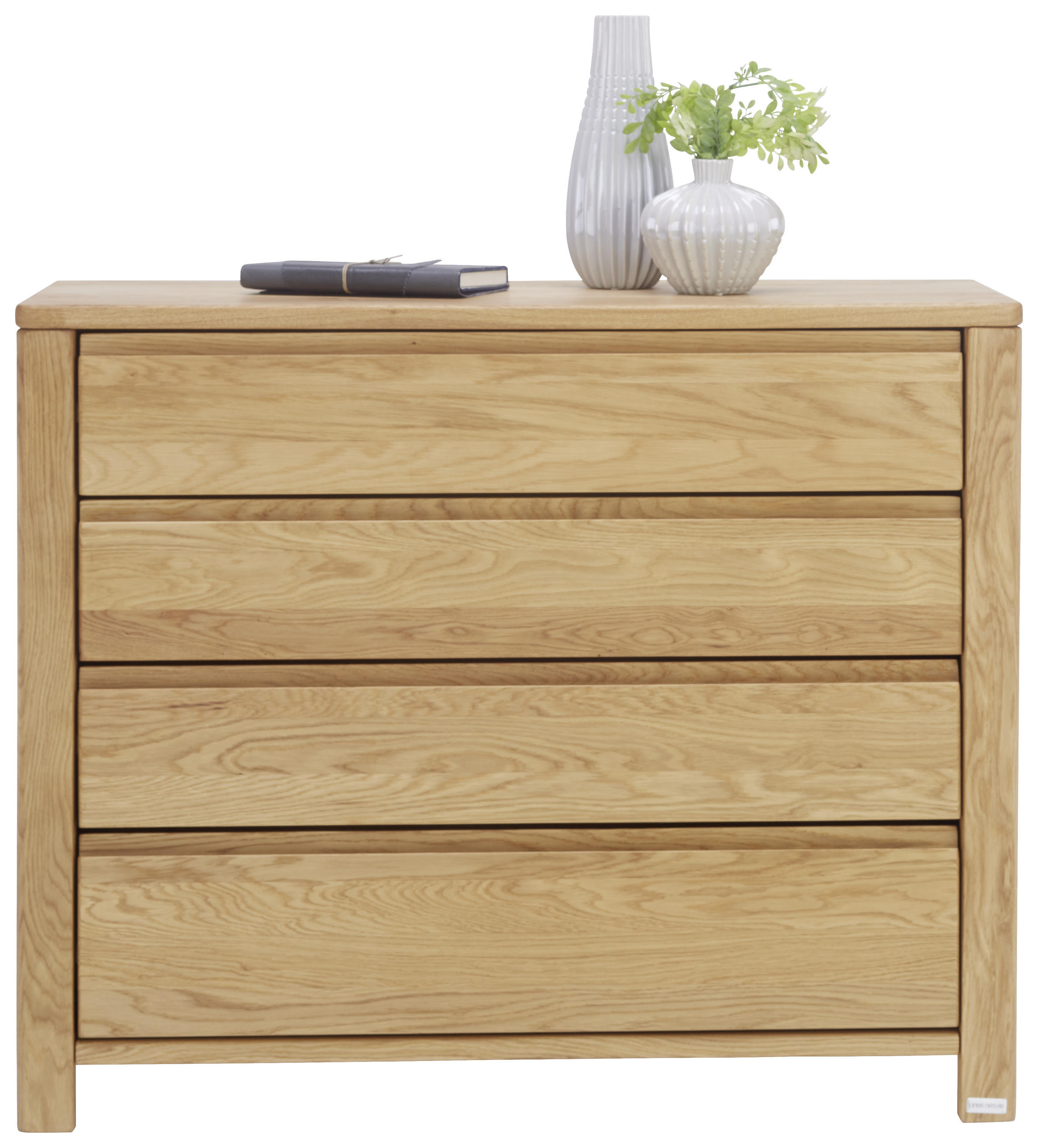 KOMMODE Wildeiche massiv Wildeiche - Wildeiche, Natur, Holz (105/86/45cm) - Linea Natura