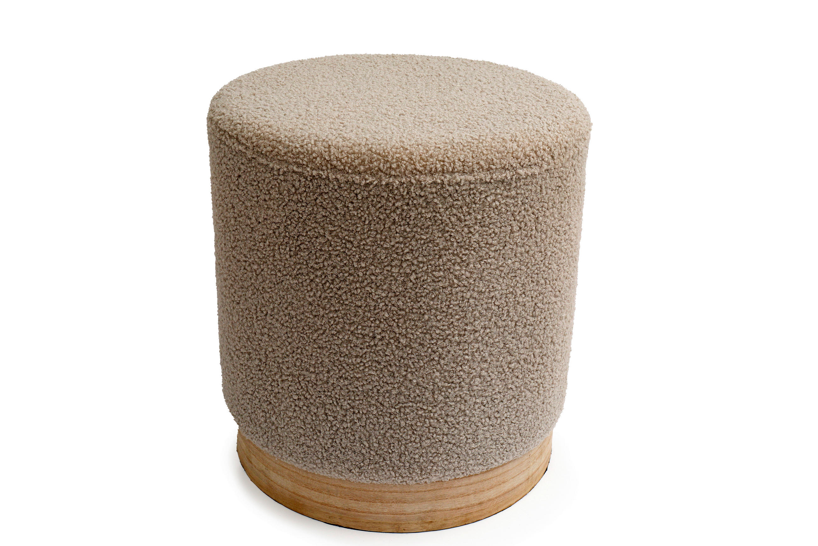 ZSÁMOLY - bézsbarna, Basics, faalapú anyag/textil (35/40/35cm)