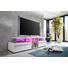 TV-ELEMENT Weiß - Silberfarben/Schwarz, Design, Holzwerkstoff/Kunststoff (160/42/50cm) - Carryhome