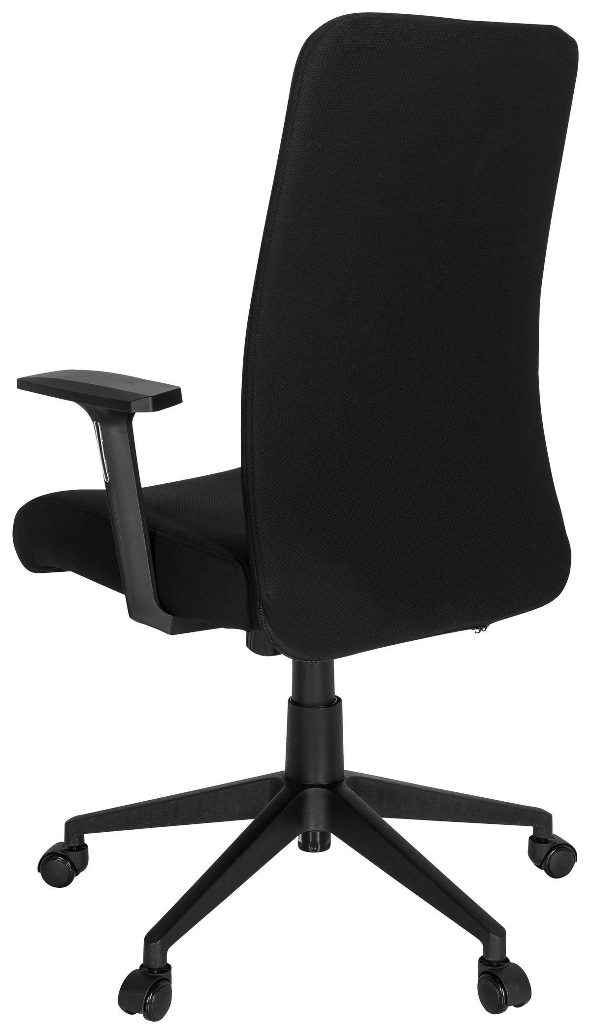 OTOČNÁ ŽIDLE, plochá tkanina, černá - černá, Moderní, textil/plast (65/120/62cm) - MID.YOU