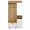 GARDEROBE  in 100/204/40 cm  - Eichefarben/Weiß, Design, Holzwerkstoff (100/204/40cm) - Boxxx