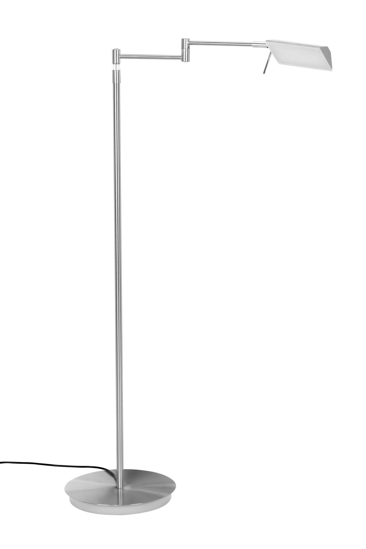LESELEUCHTE Durham 25/146 cm   - Silberfarben/Weiß, KONVENTIONELL, Kunststoff/Metall (25/146cm) - Novel
