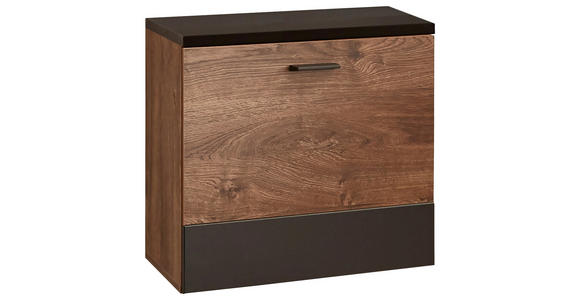 HÄNGEELEMENT Eichefarben, Dunkelgrau  60/49/37 cm  - Eichefarben/Dunkelgrau, KONVENTIONELL, Holzwerkstoff/Metall (60/49/37cm) - Cantus