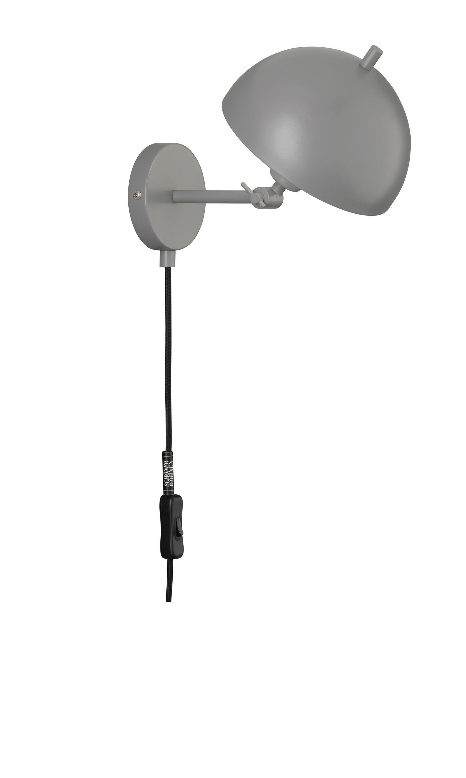 WANDLEUCHTE Kia 830237 18/25 cm   - Grau, Design, Metall (18/25cm) - Schöner Wohnen