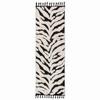 HOCHFLORTEPPICH 80/300 cm Schwarz rechteckig  - Schwarz, Basics, Kunststoff/Textil (80/300cm) - Flair Rugs