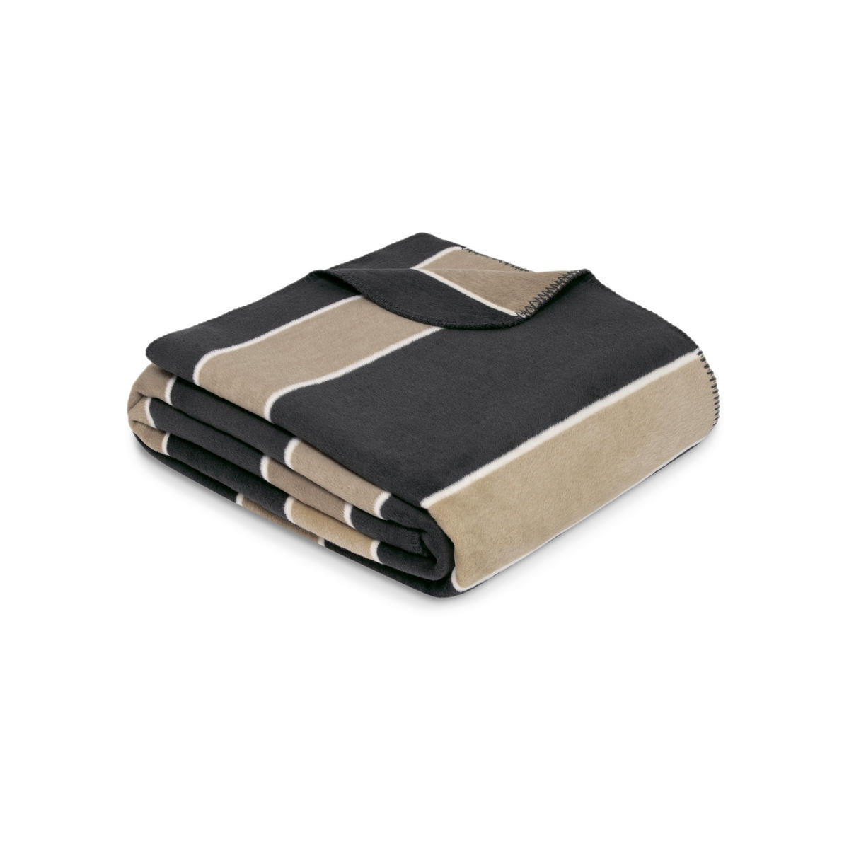 WOHNDECKE 150/200 cm  - Anthrazit/Beige, KONVENTIONELL, Textil (150/200cm) - Novel