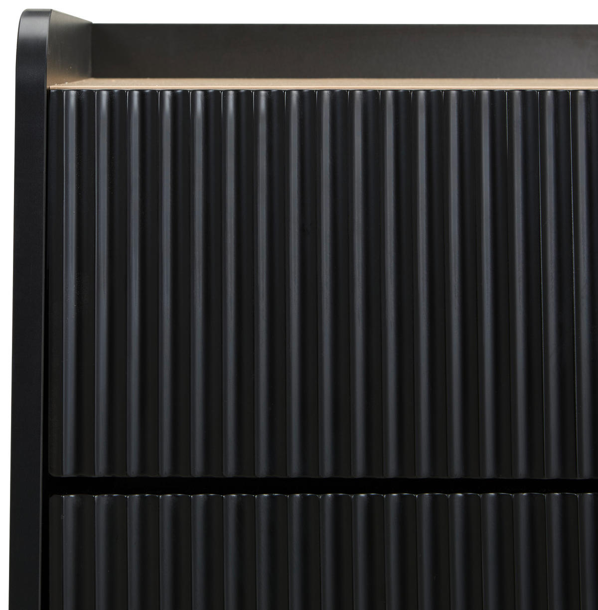 BYRÅ 70/121,6/40 cm  - svart/guldfärgad, Design, metall/trämaterial (70/121,6/40cm) - Xora