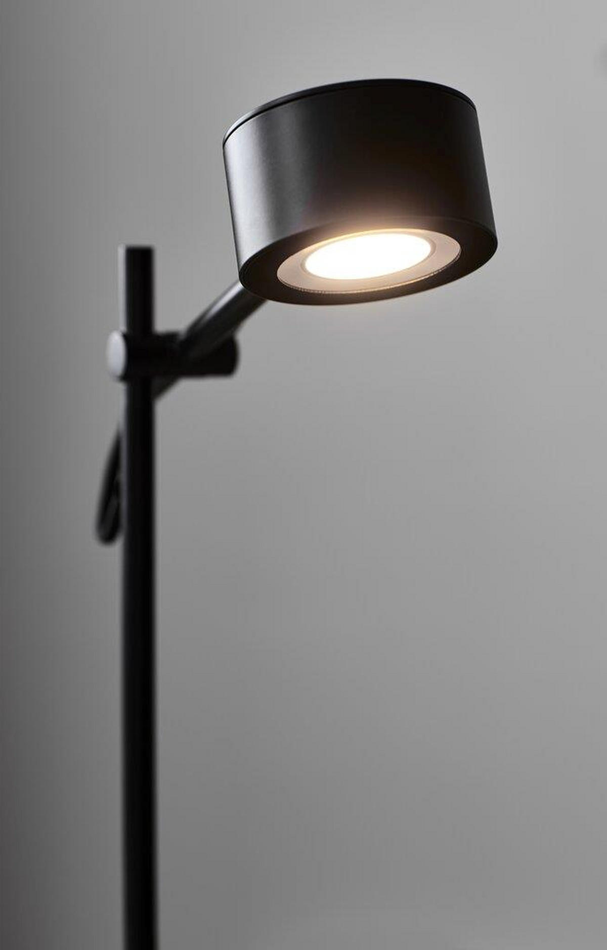 LED-STEHLEUCHTE CLYDE 26,6/138 cm   - Schwarz, Design, Metall (26,6/138cm) - Nordlux